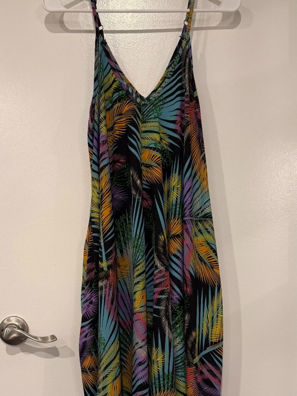 Tropical Wide Leg Handkerchief Jumpsuit
